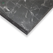 Top marmo nero bordo quadro 205x60x3,8 cm